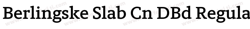 Berlingske Slab Cn DBd Regular字体转换